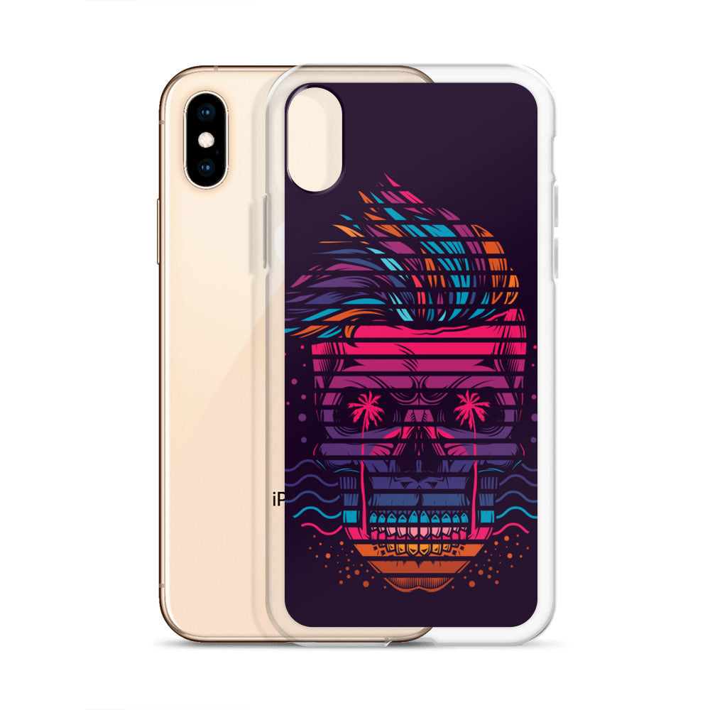 Neon Skull iPhone Case