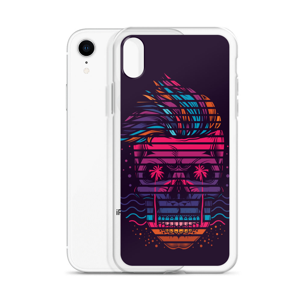 Neon Skull iPhone Case