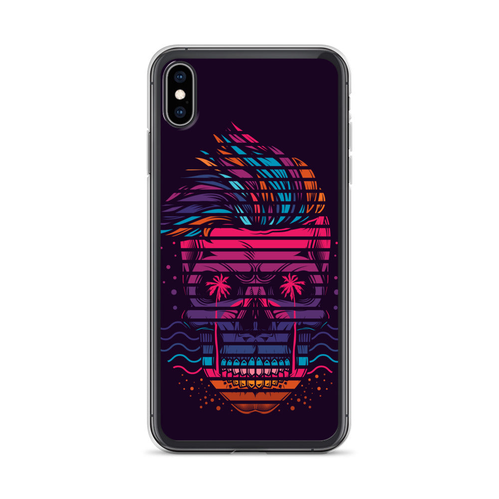 Neon Skull iPhone Case