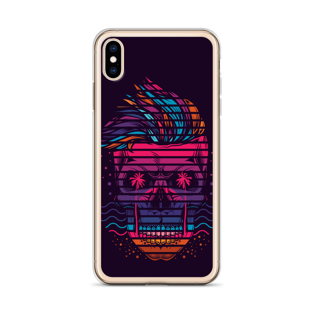 Neon Skull iPhone Case