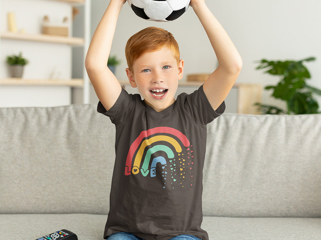 Kid's (Toddler) Half Sleeve Round Neck T-Shirt - Love