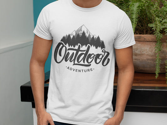 Men's Cotton Roundneck T-shirt - Outdoor Adventure