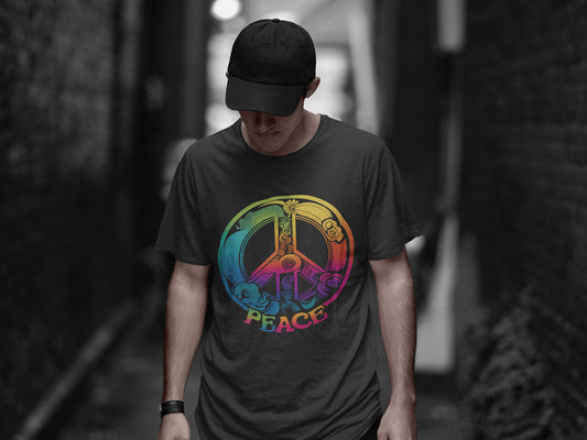 Men's Cotton Tshirt - Peace