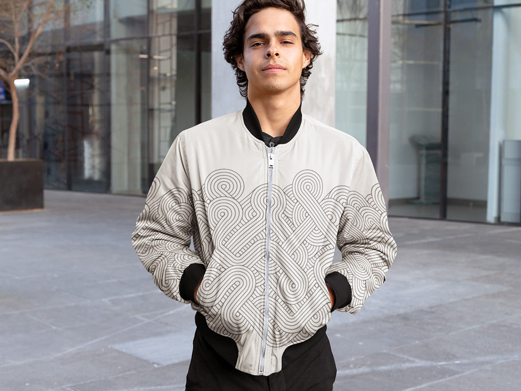 Men's Bomber Jacket - Abstract Design