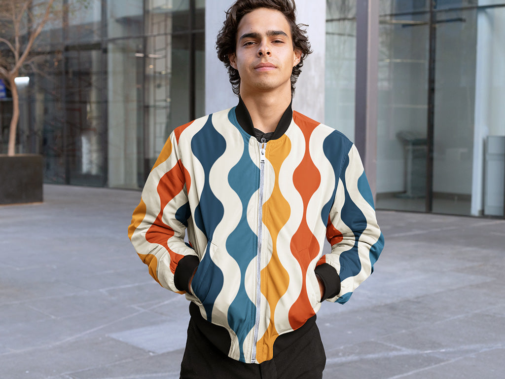 Men’s Bomber Jacket - Drop Lines