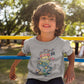 Kid's Half Sleeve Round Neck T-Shirt - Skateboarding