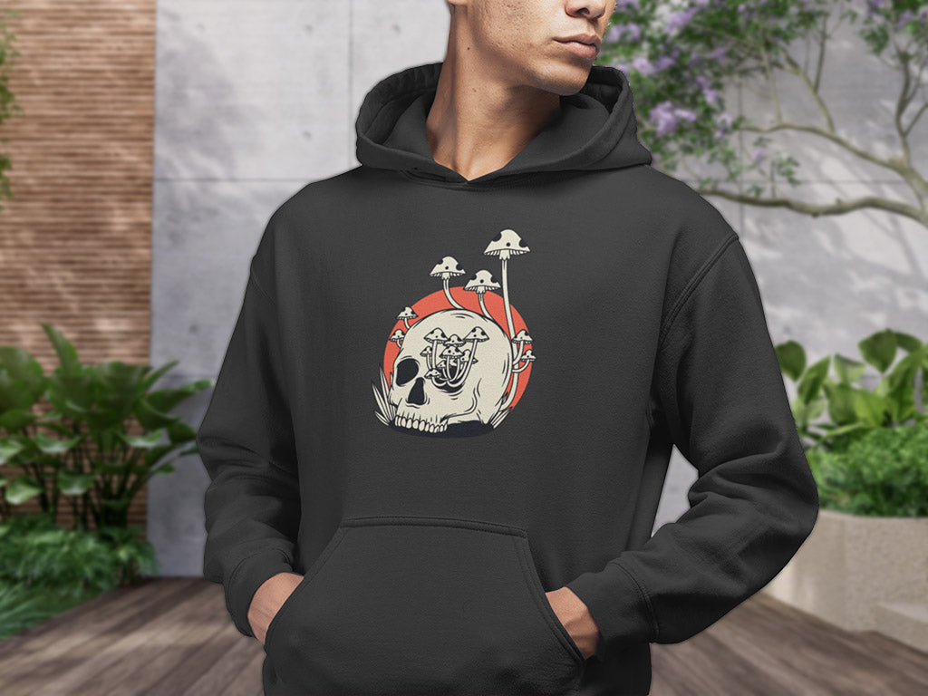 Men's Hoodie - Mushroom Skull