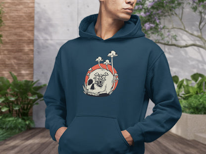 Men's Hoodie - Mushroom Skull