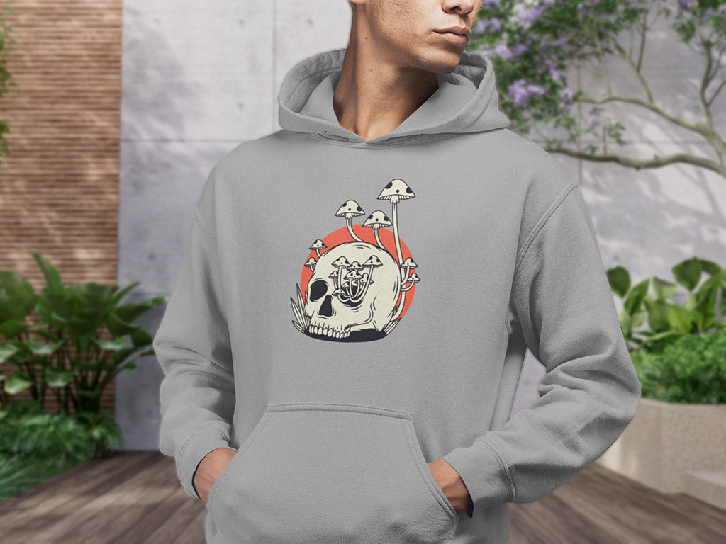 Men's Hoodie - Mushroom Skull