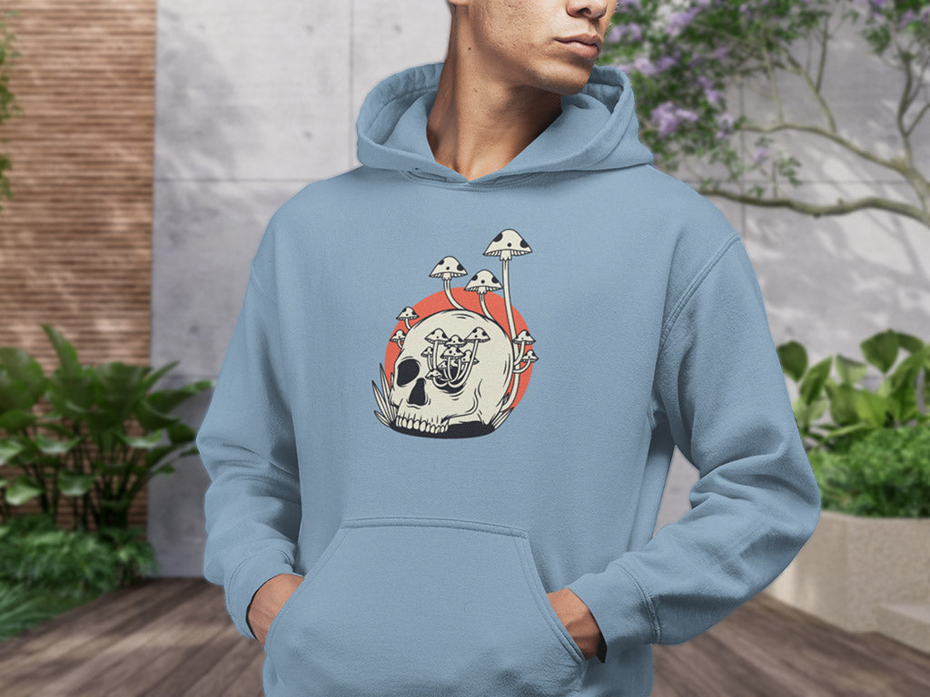 Men's Hoodie - Mushroom Skull