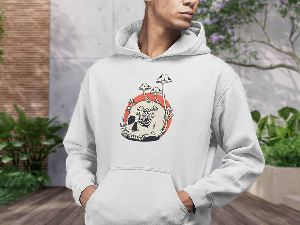 Men's Hoodie - Mushroom Skull