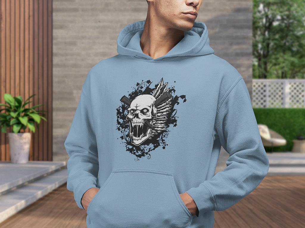 Men's Hoodie - Skull Smash
