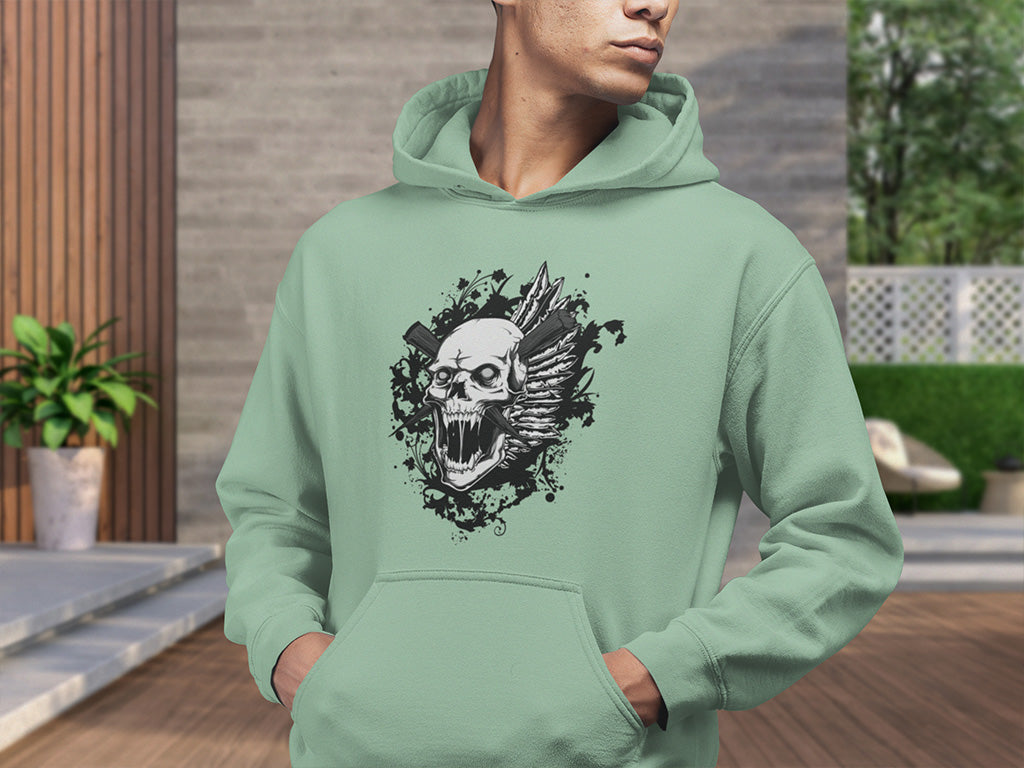 Men's Hoodie - Skull Smash