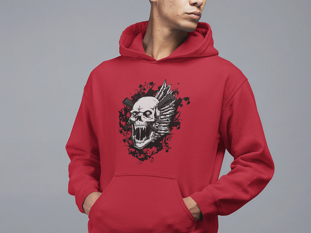Men's Hoodie - Skull Smash
