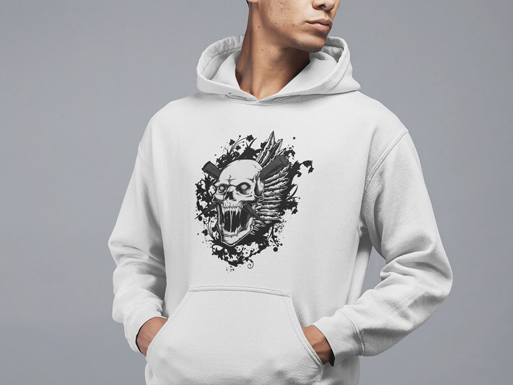 Men's Hoodie - Skull Smash