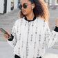 Women's Bomber Jacket - Geometrical Design