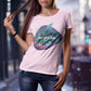 Women's Half Sleeve Round Neck T-Shirt - Tropical